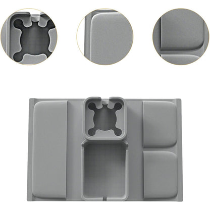 Sofa Armrest Tray Silicone Couch Side Organizer Cup Holder