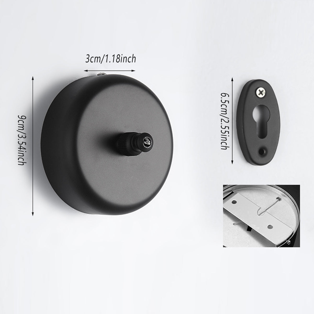 Retractable Clothesline Wall Mounted Black for Bathroom Balcony