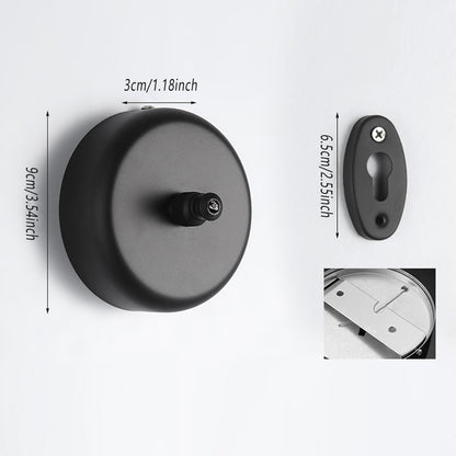 Retractable Clothesline Wall Mounted Black for Bathroom Balcony