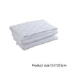 Quilted Mattress Pad with Four Corner Straps — 153 × 203 cm / Plain
