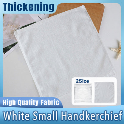 6 Pcs Hotel Cotton Face Towel White Soft Square Cloth