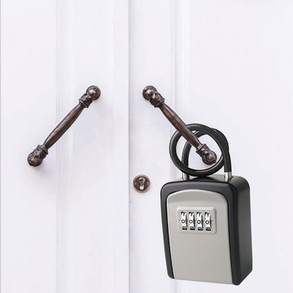 Portable Key Lock Box Hanging Combination Storage Organizer for Home Security