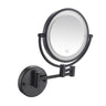 Folding Makeup Mirror with 5x Magnification — Black / Hard Wired