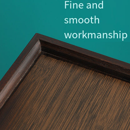 Bamboo Tea Tray Rectangular Walnut Colour Fruit Bread Serving Plate
