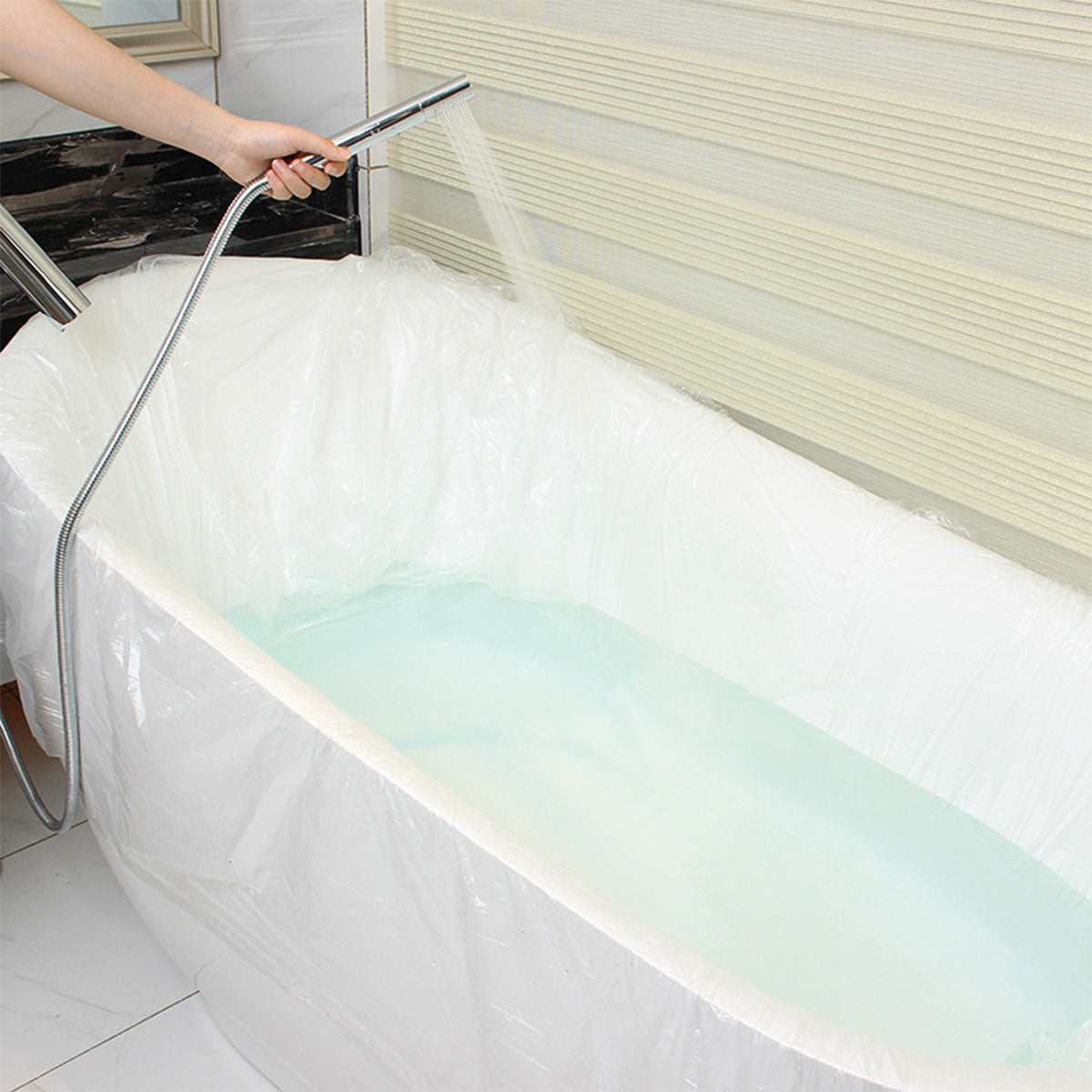 30 Pcs Disposable Bathtub Liner Film for Hotel and Spa
