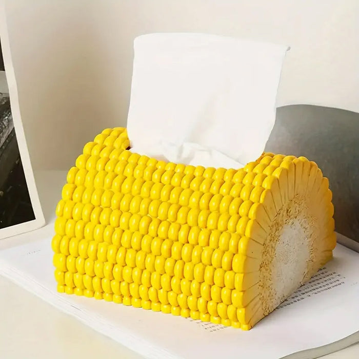 Tissue Box Holder with Corn Shaped Exterior
