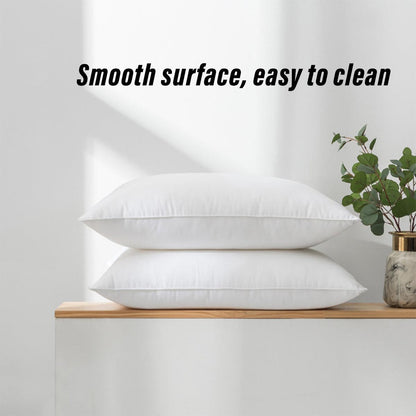 White Cotton Pillow Core Inserts Hotel Quality Pair Set