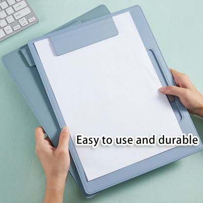 2 Pcs Leather Clipboard Conference File Holder for Hotel Menu