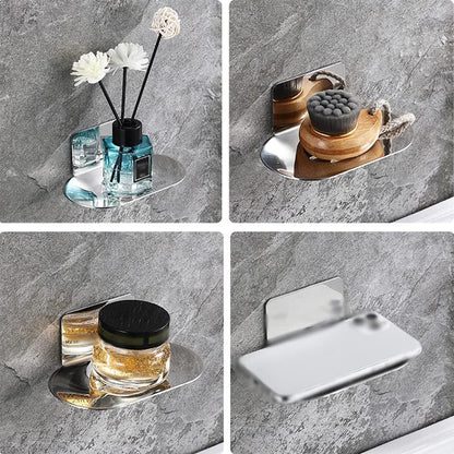 Stainless Steel Soap Dish Wall-Mounted Bathroom Shower Rack