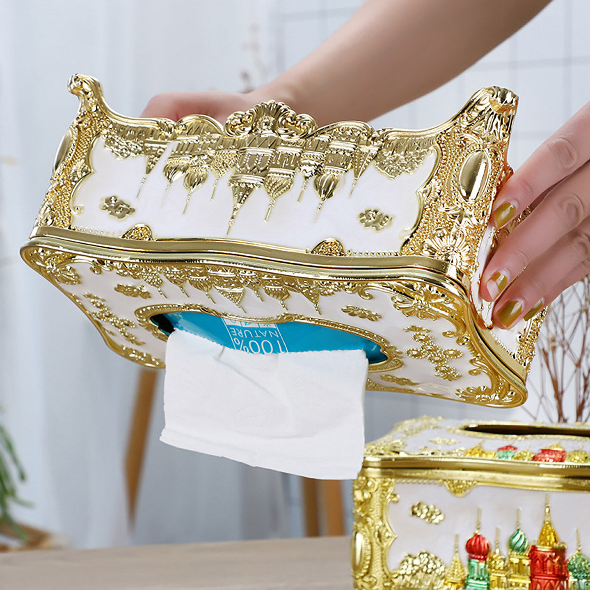 Small Napkin Tissue Box Creative Plastic Desktop Paper Holder Compact Design