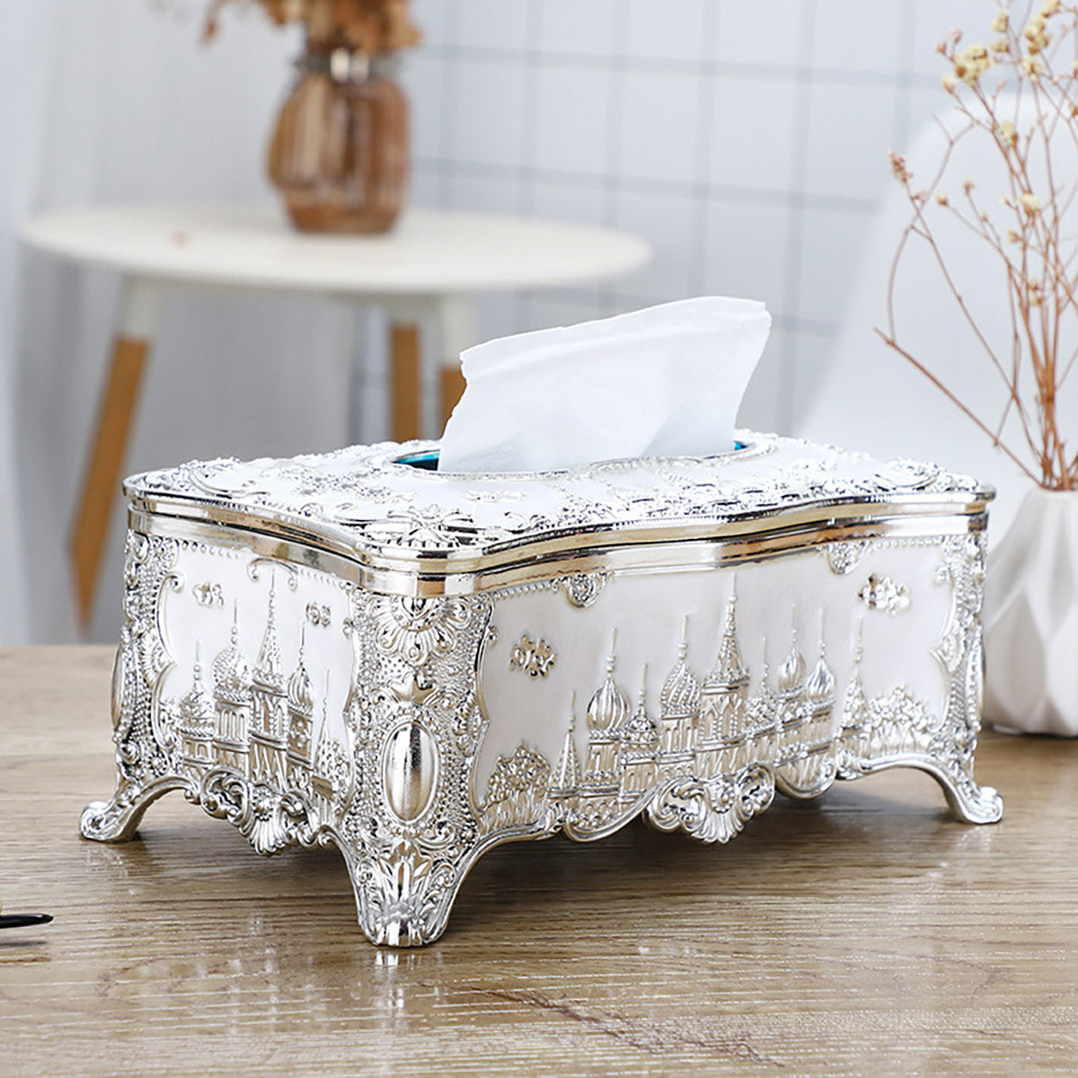 Small Napkin Tissue Box Creative Plastic Desktop Paper Holder Compact Design