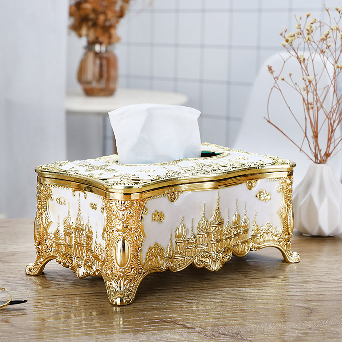 Small Napkin Tissue Box Creative Plastic Desktop Paper Holder Compact Design