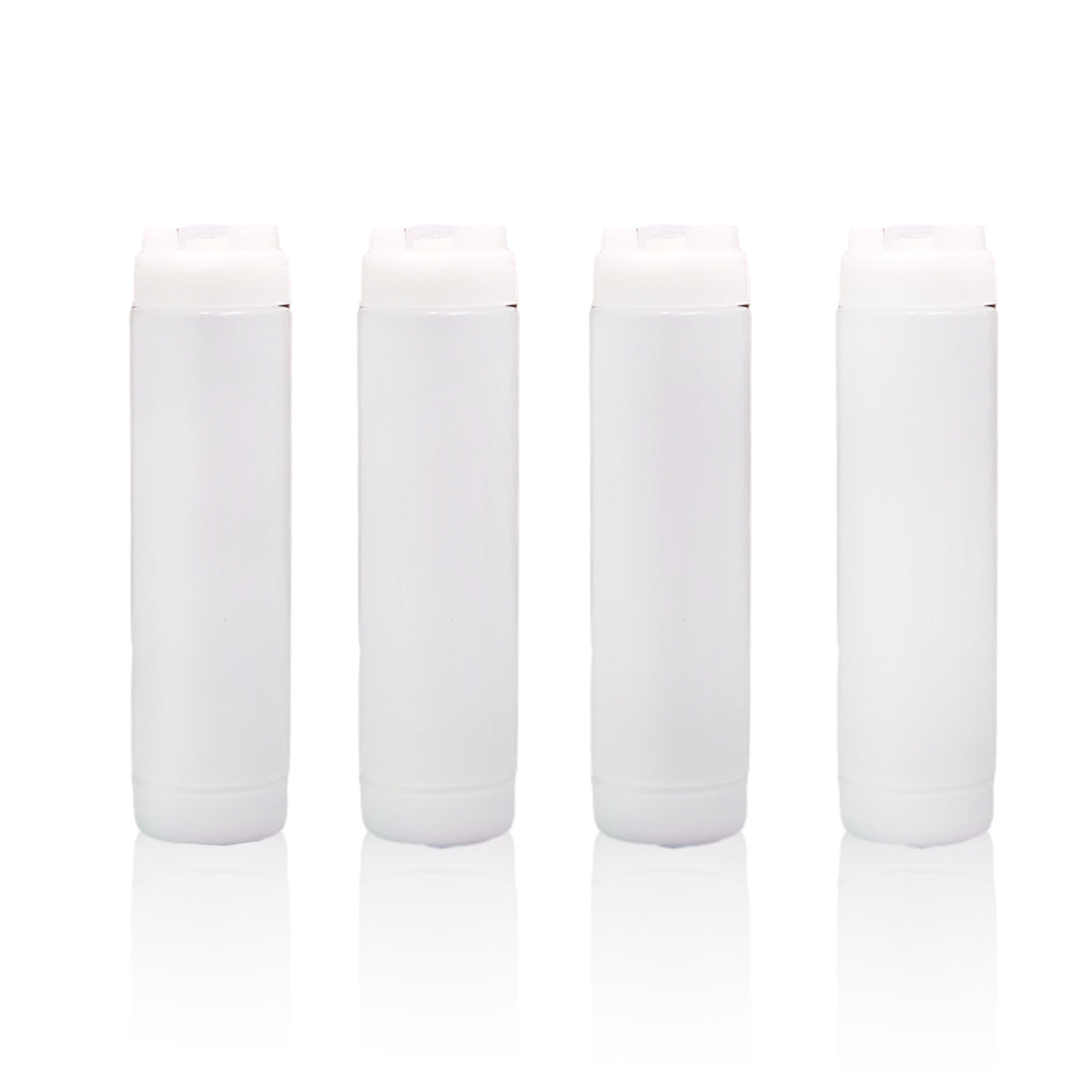 16oz Plastic Sauce Dispenser Bottles Large Capacity Double-ended Squeeze Bottles