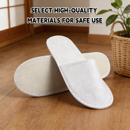 20 Pairs Disposable Hotel Slippers Thickened Non-Slip