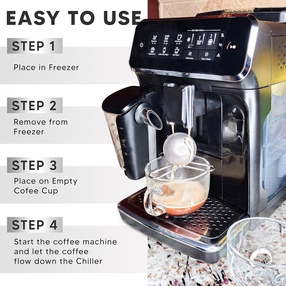 Reusable Stainless Steel Drink Chiller Ball – Product View 5