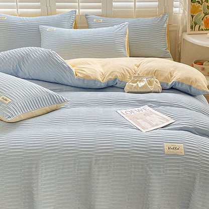 Super Soft Solid Color Duvet Cover with Zipper 180x220 cm