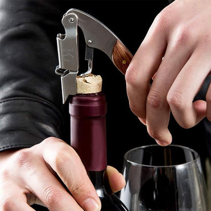 4-in-1 Wine Opener Set Corkscrew Foil Cutter Bottle Stopper Kit