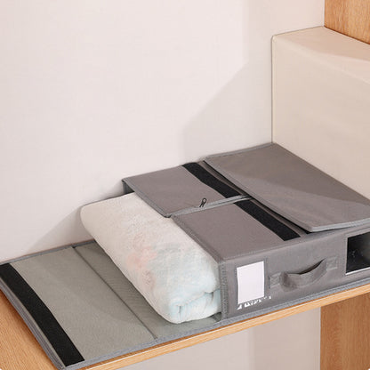 4 Pcs Collapsible Fabric Storage Boxes with Handles