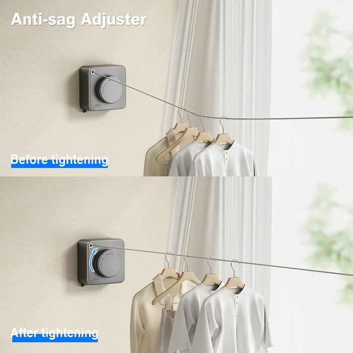 Invisible Wall Mounted Clothesline for Hotels