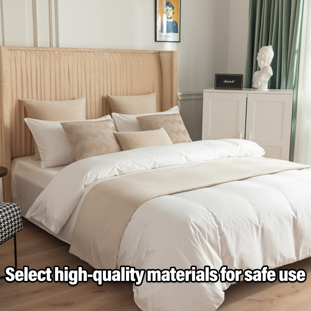Velvet Bed Runner and Cushion Cover in 8 Options – Product View 15