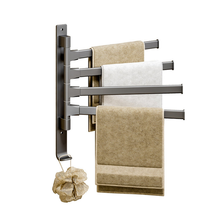Wall Towel Rack with 180 Degree Swivel Bars