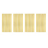 4 Pcs Striped Bath Towels with 75x150cm Size — Yellow