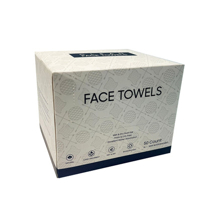 Disposable Cotton Face Towels for Wet or Dry Use
