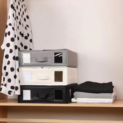 4 Pcs Collapsible Fabric Storage Boxes with Handles
