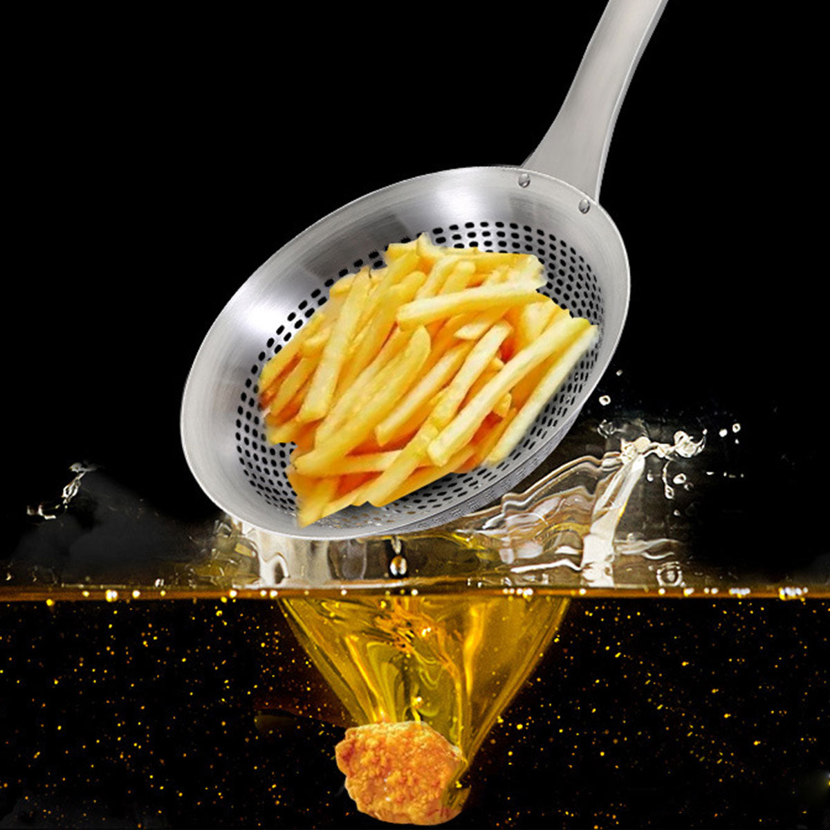 Stainless Steel Colander Spoon Strainer for Pasta Rice and Vegetables
