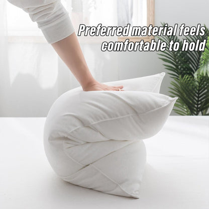 White Cotton Pillow Core Inserts Hotel Quality Pair Set