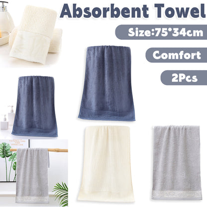 2 Pcs Hotel Face Towels in 3 Colour Options – Product View 2