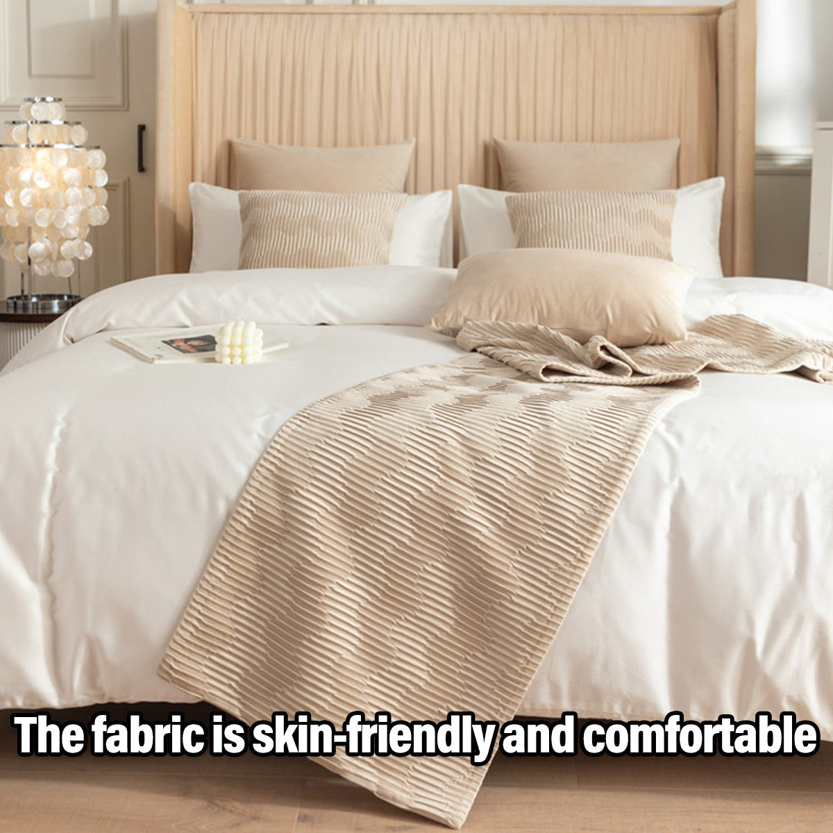 Velvet Bed Runner and Cushion Cover in 8 Options – Product View 16