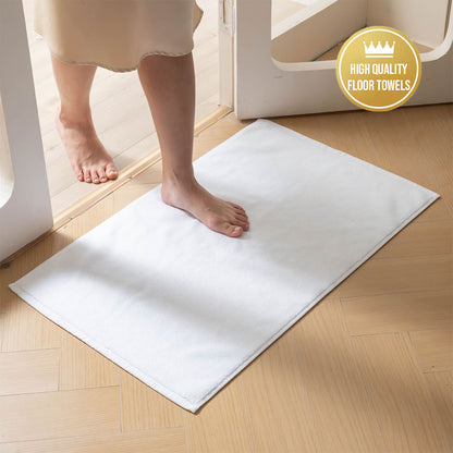 6 Pcs Absorbent Cotton Bathroom Floor Mat Towel 50x80cm