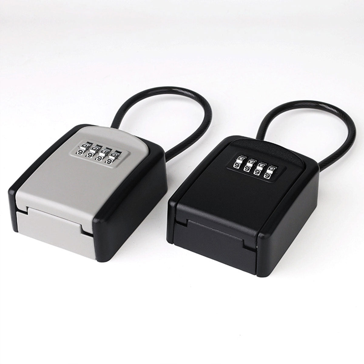 Portable Key Lock Box Hanging Combination Storage Organizer for Home Security