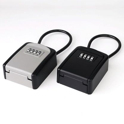 Portable Key Lock Box Hanging Combination Storage Organizer for Home Security