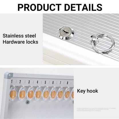Aluminium Alloy Key Box Wall Mounted Lockable Storage