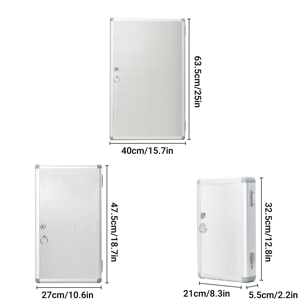 Aluminium Alloy Key Box Wall Mounted Lockable Storage