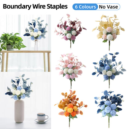 High-End Artificial Eucalyptus Leaves Ball Chrysanthemum Bouquet Home Decor AU