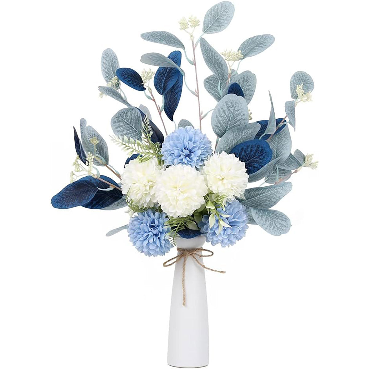 High-End Artificial Eucalyptus Leaves Ball Chrysanthemum Bouquet Home Decor AU