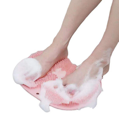 TPR Shower Foot Scrubber Exfoliating Massage Pad 30x23cm