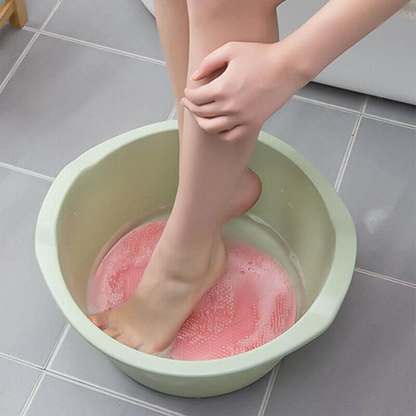 TPR Shower Foot Scrubber Exfoliating Massage Pad 30x23cm