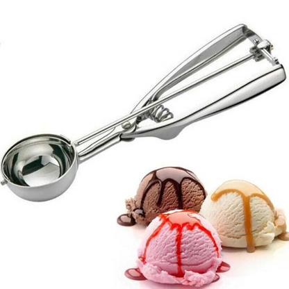 Stainless Steel Ice Cream Scoop with Trigger Release 6cm