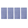 4 Pcs Striped Bath Towels with 75x150cm Size — Blue