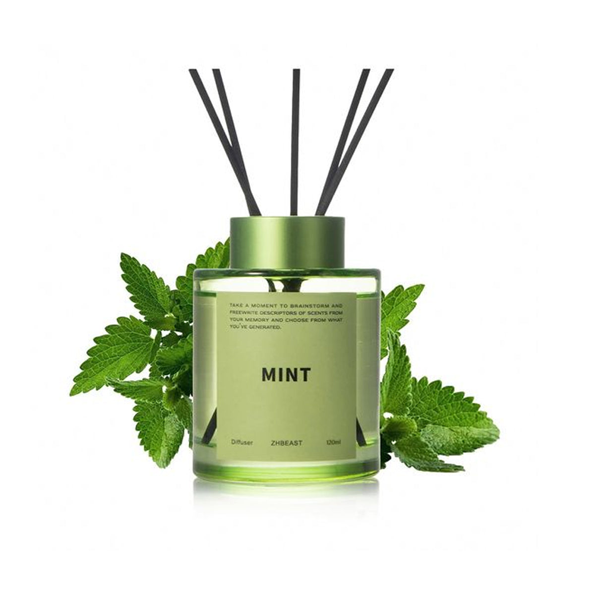 5 Pcs 120ml Scented Reed Diffuser Set Flame-Free Rattan