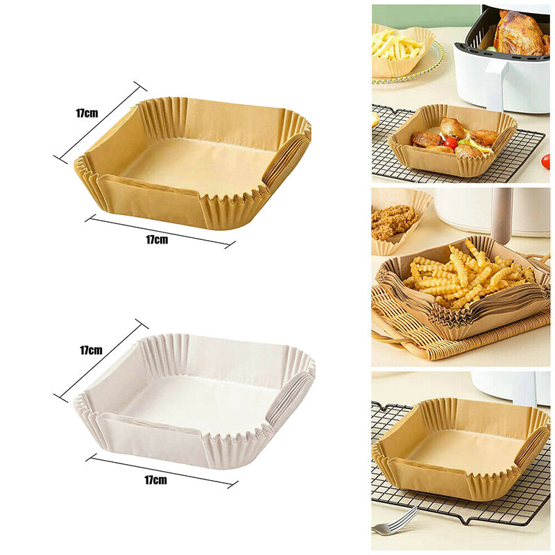 Square Air Fryer Paper Liners in 6 Options – Product View 7