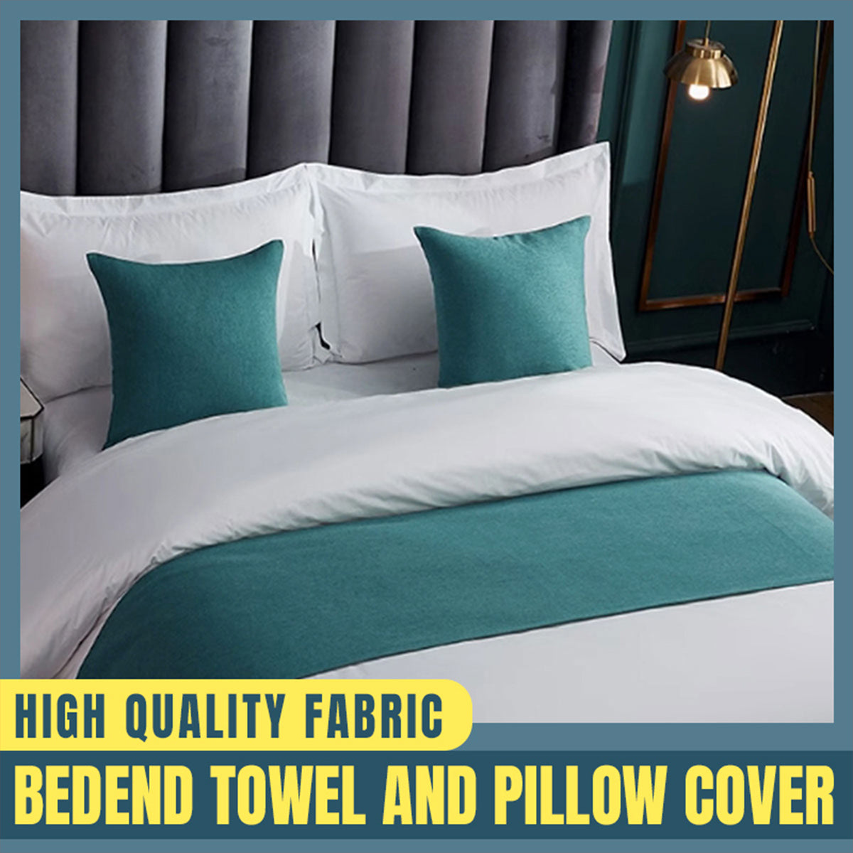 Luxury Hotel Bedding Set Bed End Towel Pillow Cover for Bedroom and Hotels AU