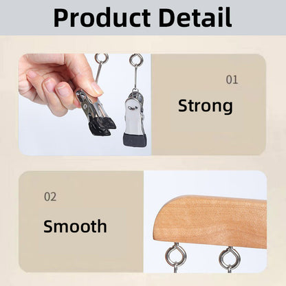 Wholesale Solid Wood Socks Clip 10 Clip In-line Hanger Can Be Hung Tie Suspenders Tight Pants Scarf Clip 12 Clip