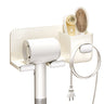 Hair Dryer Holder with Brush Storage Space — Silver