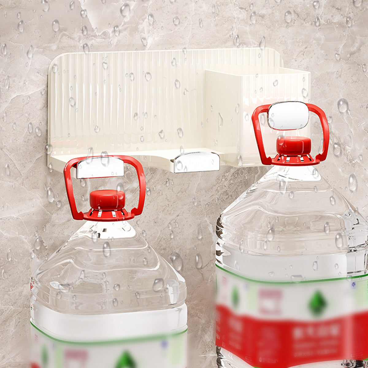 Hair Dryer Holder Rack Plastic Wall Mount No Drill Bathroom Organizer Storage