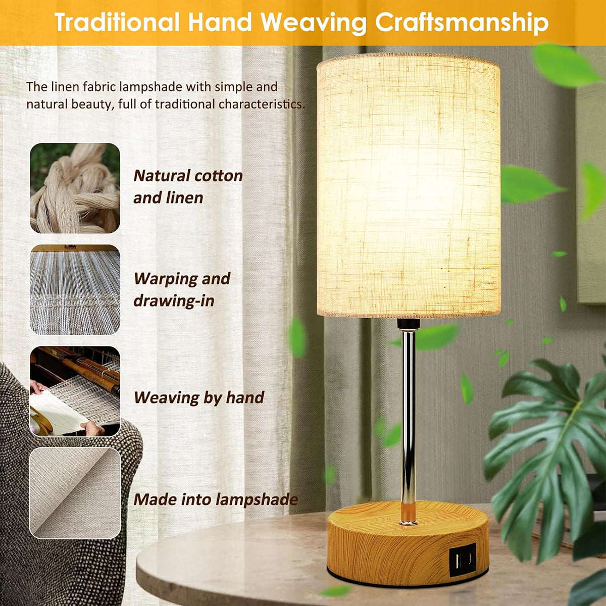 3-Speed Dimmable Bedside Table Lamp Touch Control Modern Nightstand Light AU